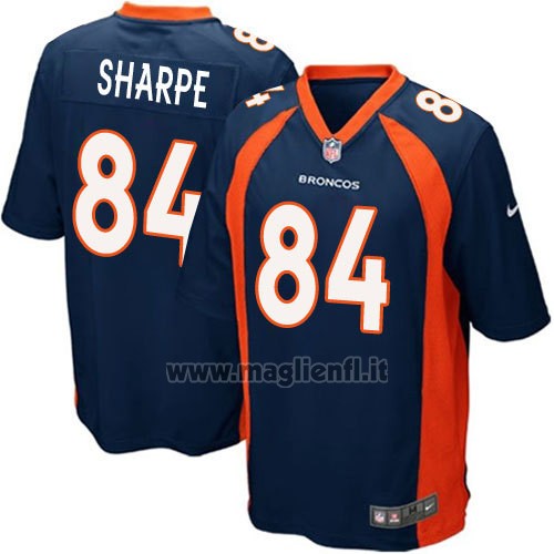 Maglia NFL Game Denver Broncos Sharpe Blu
